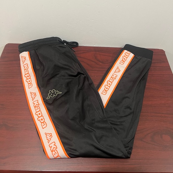 Kappa, Logo Tape Alic 2, Sweatpants, Black, Orange & Grey - Picture 9 of 10